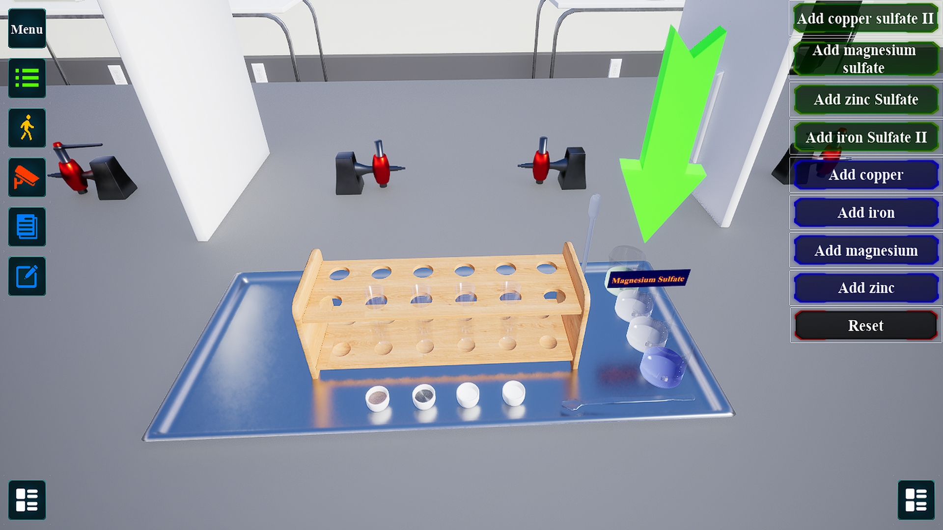Student using virtual lab